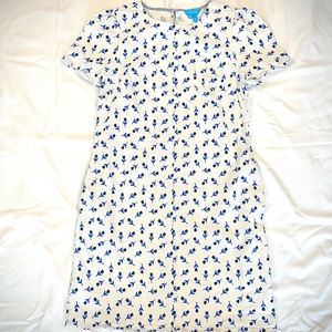 Draper James Printed Denim Shift Dress